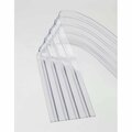 Global Industrial Replacement 12in x 8' Scratch Resistant Ribbed Clear Strip for Strip Curtains 786CP16